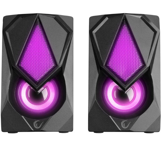 Rampage RMS-G19 2.0 5 Watt LED Işıklı Siyah Multimedia Speaker
