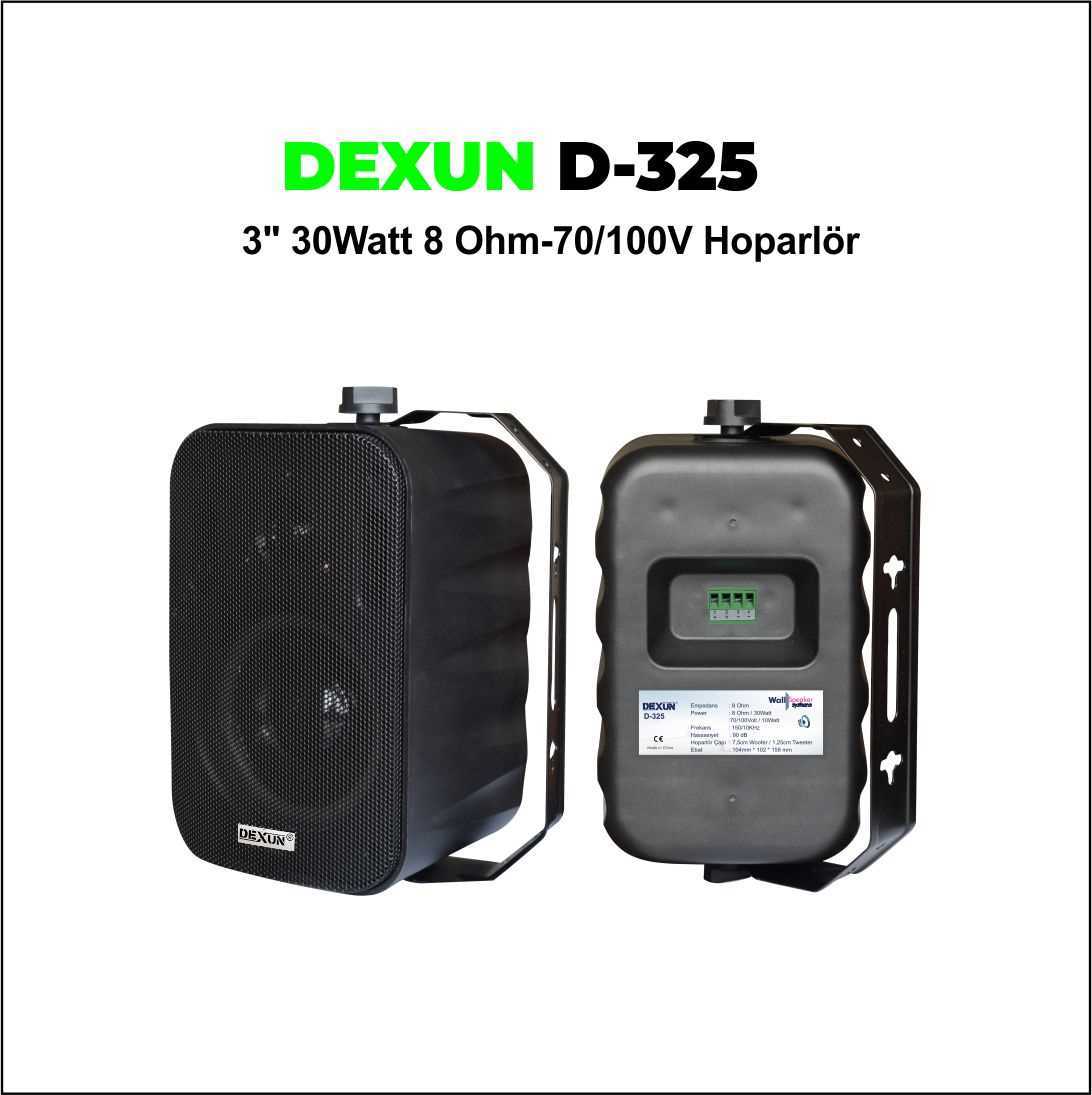 Dexun D-325T Siyah Sütun Hoparlör