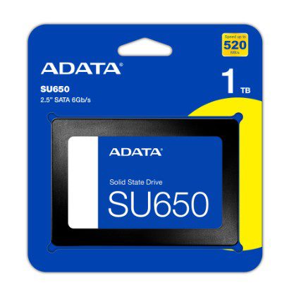 ADATA 1TB SU650 ASU650SS-1TT-R 520-450MB/s SATA-3 Disk