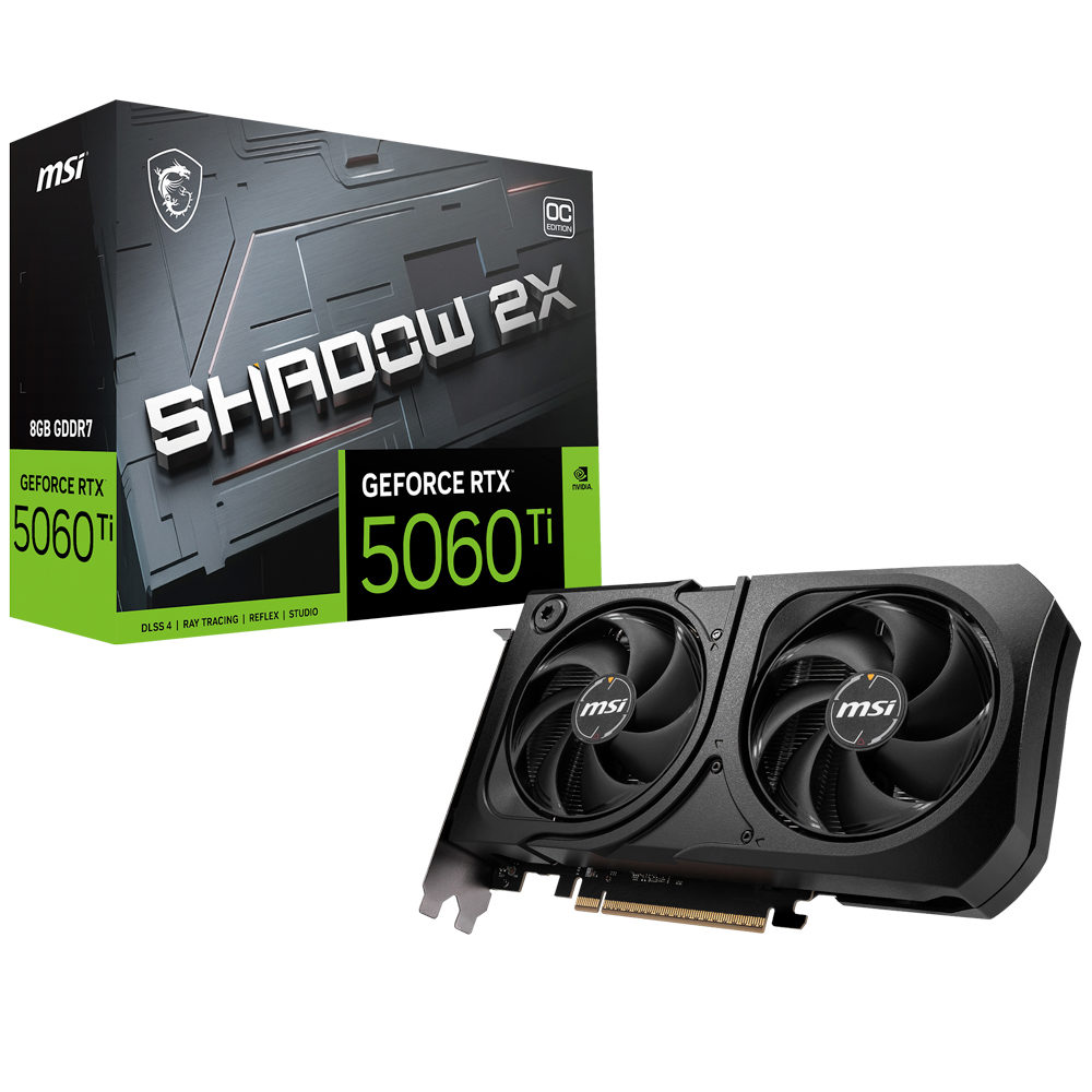 MSI VGA GEFORCE RTX 5060 TI 8G SHADOW 2X O...